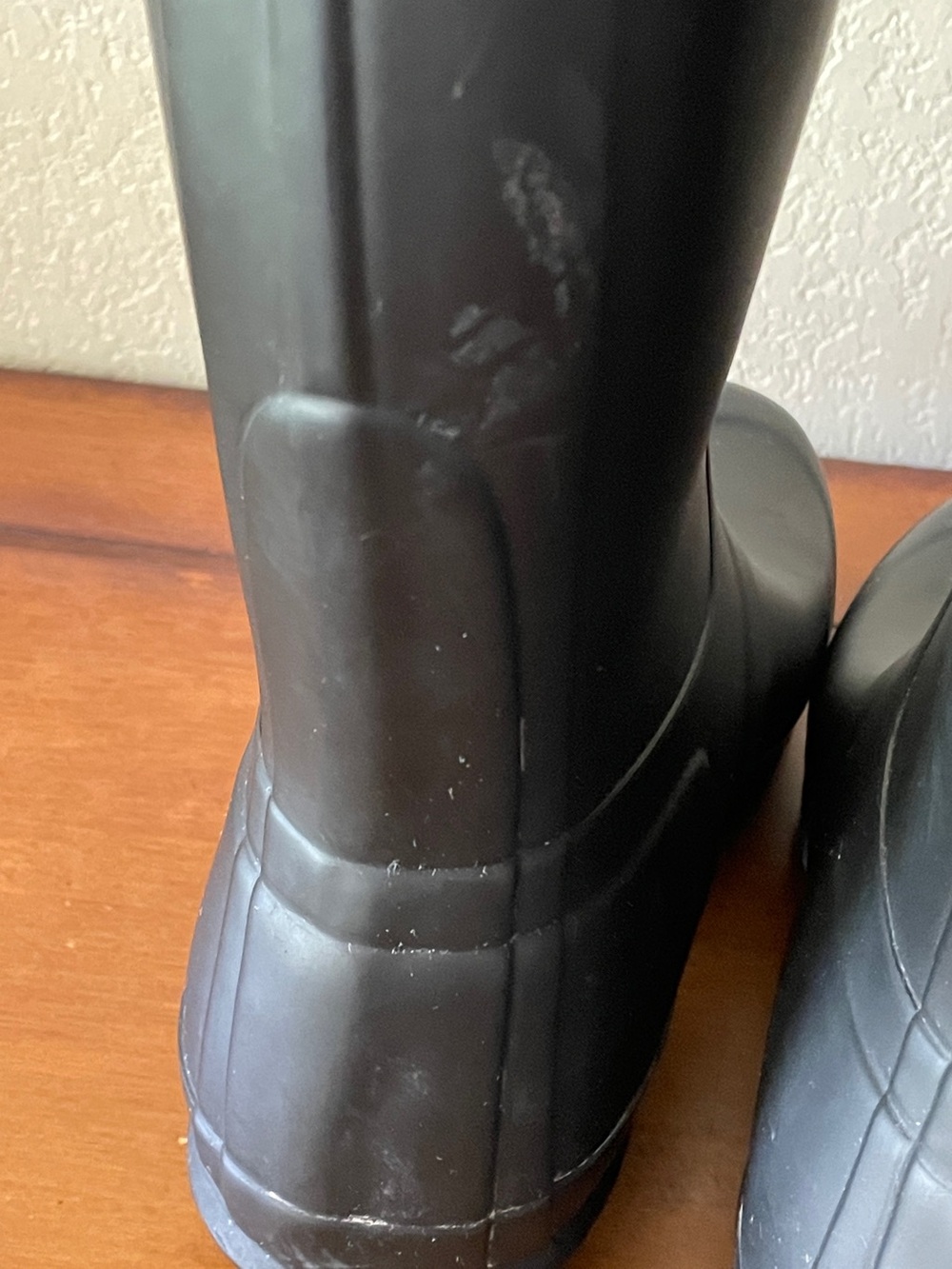 Hunter Original Tall Rain Boots Sz 7 Black Matte WFT1000RMA - Picture 13 of 14
